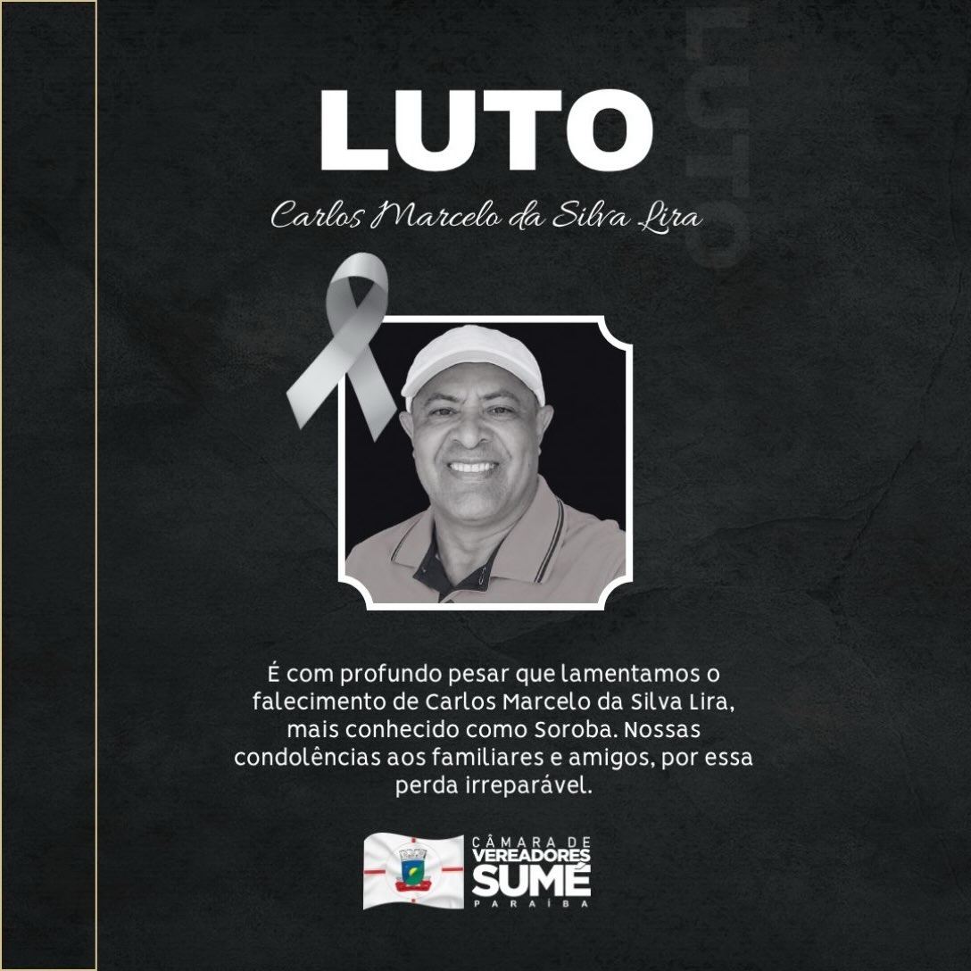 Câmara de Vereadores de Sumé emite Nota de Pesar